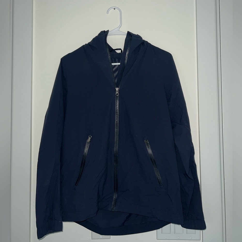 Navy Blue Lululemon Rain Jacket Zip Up, Size 6
